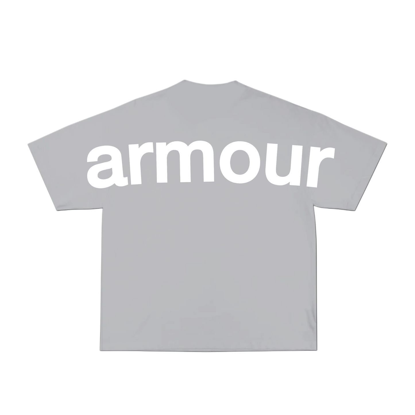 “BREASTPLATE” T-Shirt in Charcoal Grey