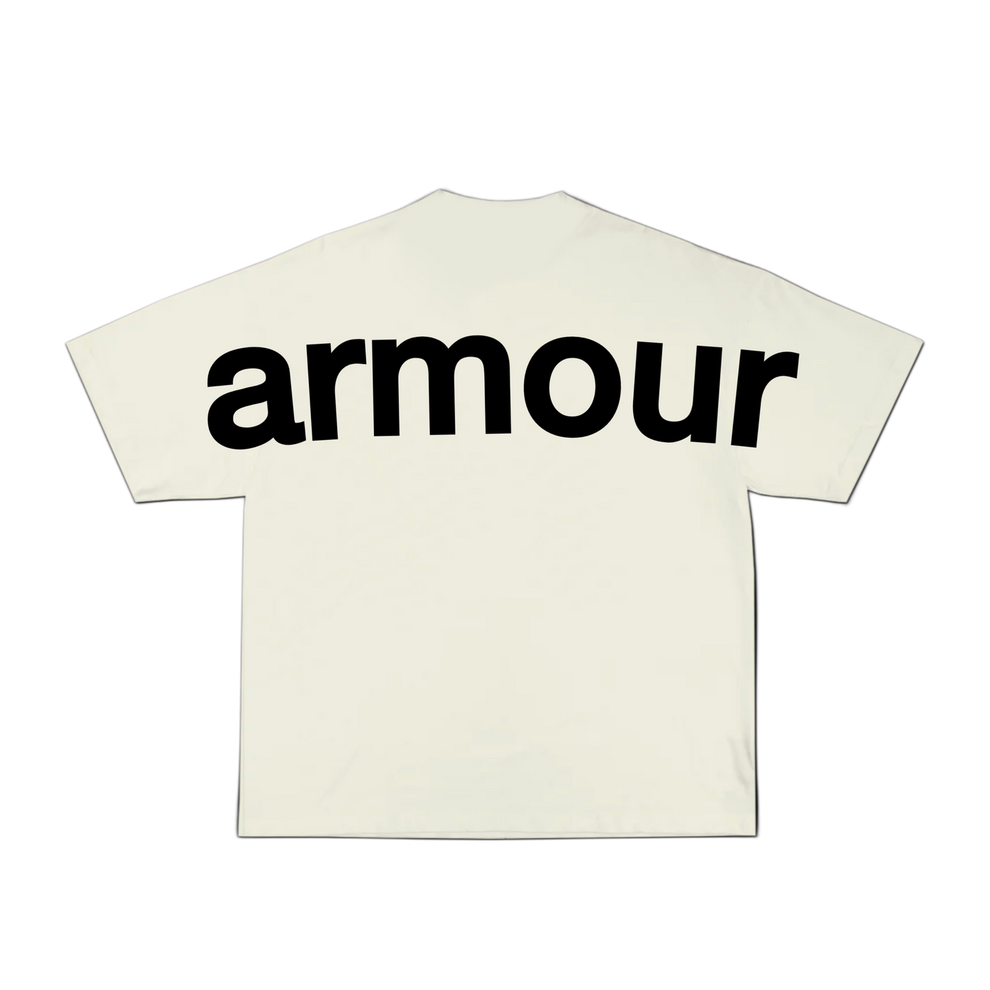 “BREASTPLATE” T-Shirt in Cream White