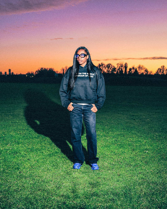 “BREASTPLATE" Hoodie in Black